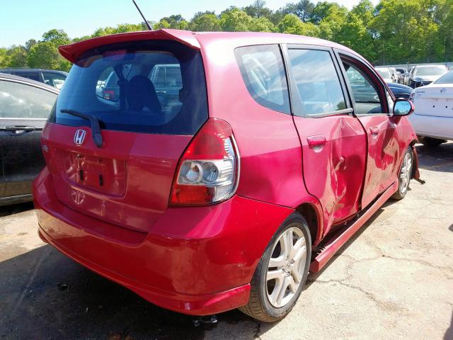 JHMGD38627S018834 - 2007 HONDA FIT S  photo 4