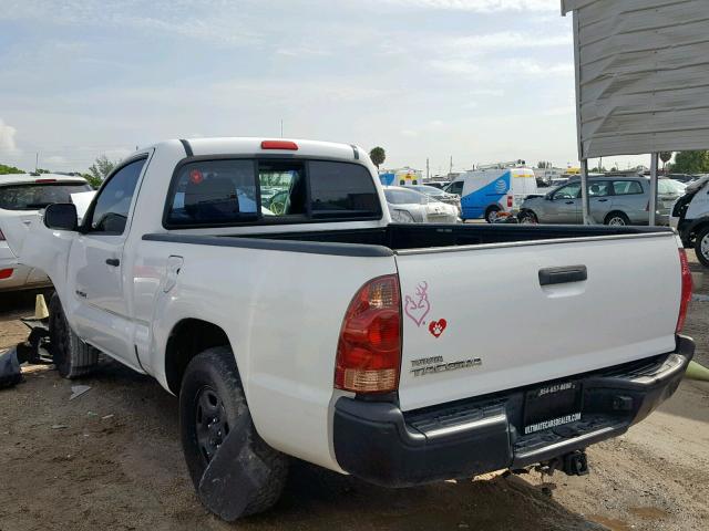 5TENX22N38Z584993 - 2008 TOYOTA TACOMA WHITE photo 3