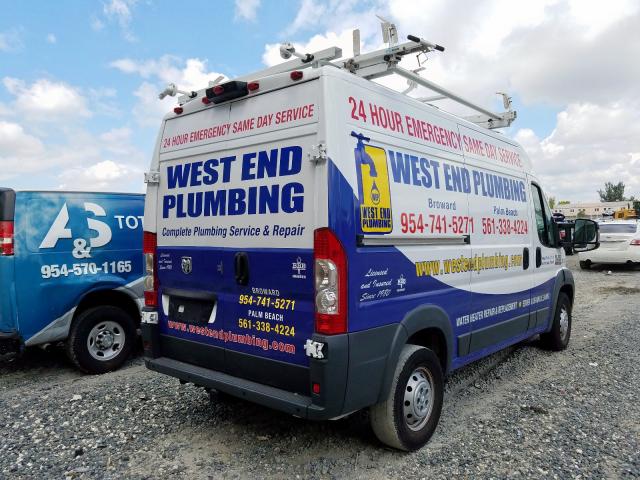 3C6TRVCG2JE129365 - 2018 RAM PROMASTER 2500 2500 HIGH  photo 4