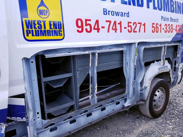 3C6TRVCG2JE129365 - 2018 RAM PROMASTER 2500 2500 HIGH  photo 9