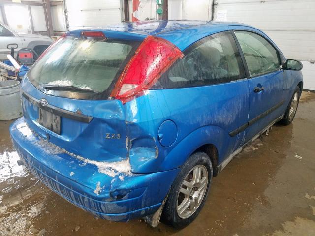 3FAFP31331R251764 - 2001 FORD FOCUS ZX3  photo 4