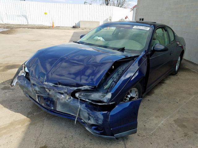 2G1WW15E929193737 - 2002 CHEVROLET MONTE CARLO LS  照片 2