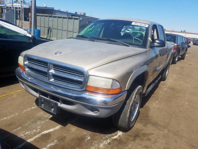 1B7HG2AN21S325775 - 2001 DODGE DAKOTA QUAD  photo 2