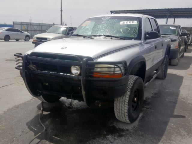 1B7GG2AXX1S169532 - 2001 DODGE DAKOTA QUAD  photo 2