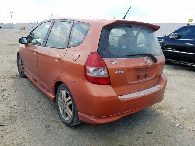 JHMGD38677S043857 - 2007 HONDA FIT S  photo 3