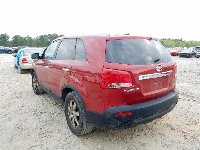 5XYKT3A14BG027837 - 2011 KIA SORENTO BASE  photo 3