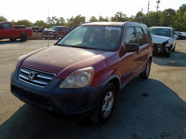 JHLRD68596C000989 - 2006 HONDA CR-V LX  photo 2