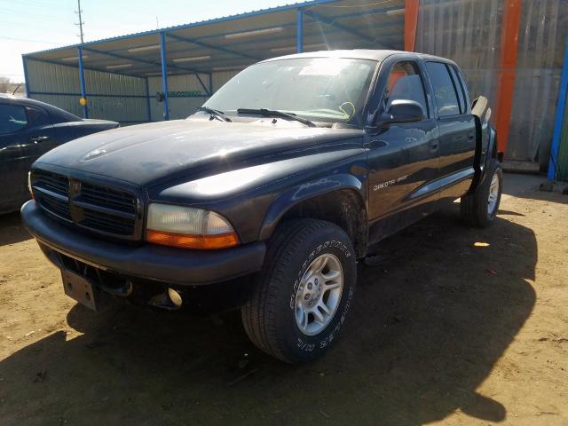 1B7HG38X52S715901 - 2002 DODGE DAKOTA QUAD SPORT  photo 2