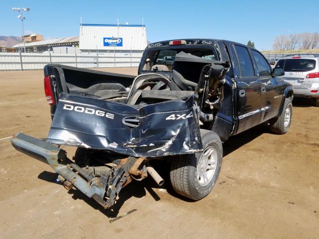 1B7HG38X52S715901 - 2002 DODGE DAKOTA QUAD SPORT  photo 4