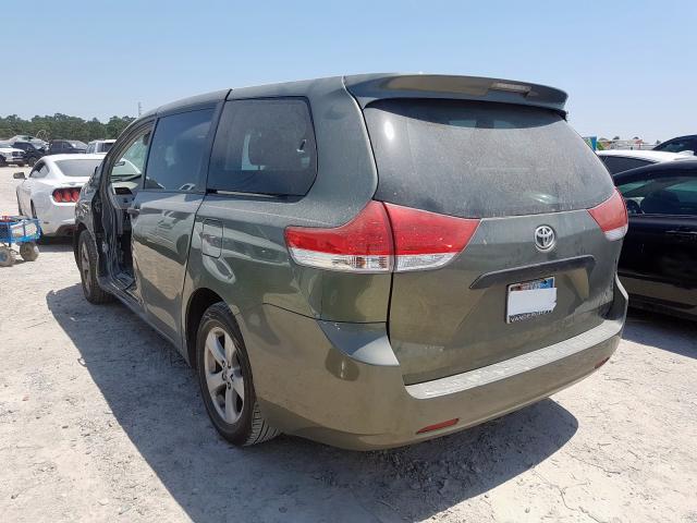 5TDZK3DC0BS032499 - 2011 TOYOTA SIENNA  photo 3