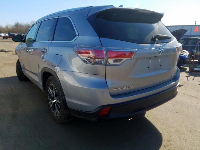 5TDJKRFH9GS260579 - 2016 TOYOTA HIGHLANDER XLE  照片 3