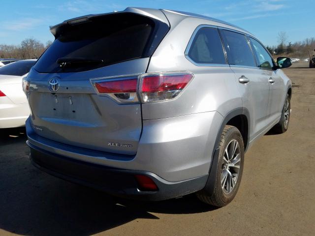 5TDJKRFH9GS260579 - 2016 TOYOTA HIGHLANDER XLE  照片 4