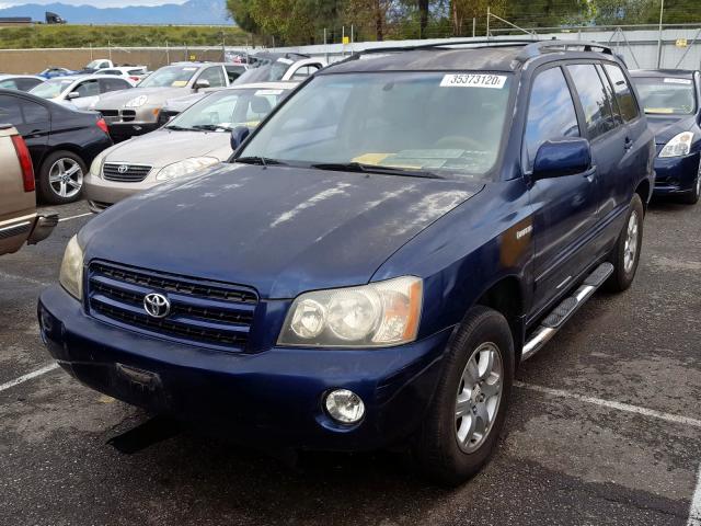 JTEGF21A210004161 - 2001 TOYOTA HIGHLANDER  photo 2