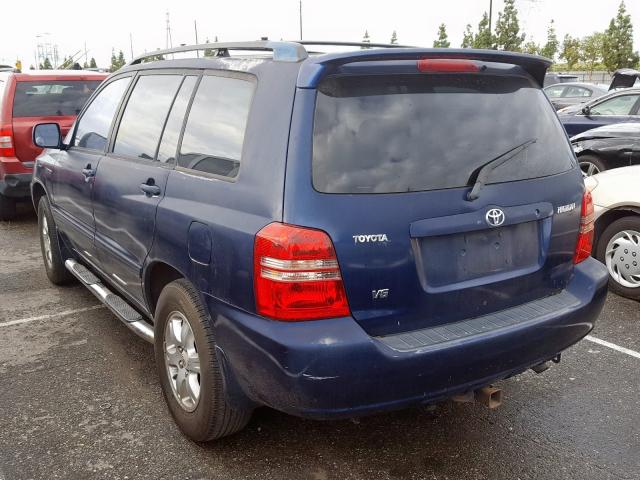 JTEGF21A210004161 - 2001 TOYOTA HIGHLANDER  photo 3