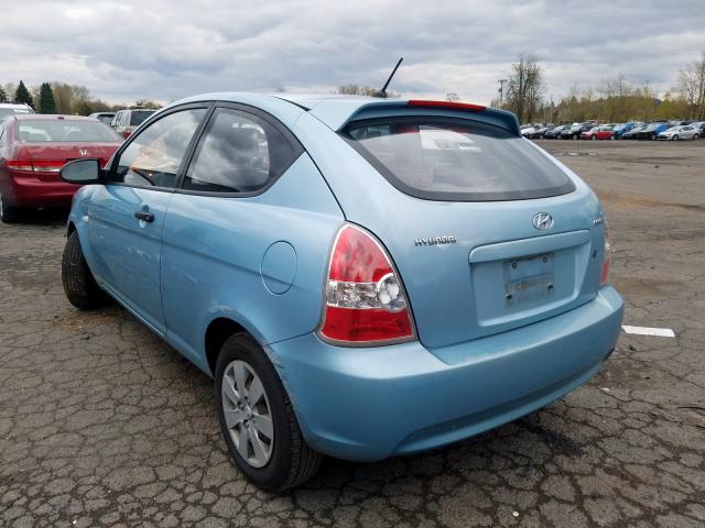 KMHCM36C48U065731 - 2008 HYUNDAI ACCENT GS  photo 3