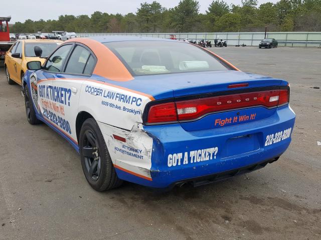 2C3CDXAT6EH357709 - 2014 DODGE CHARGER POLICE  photo 3