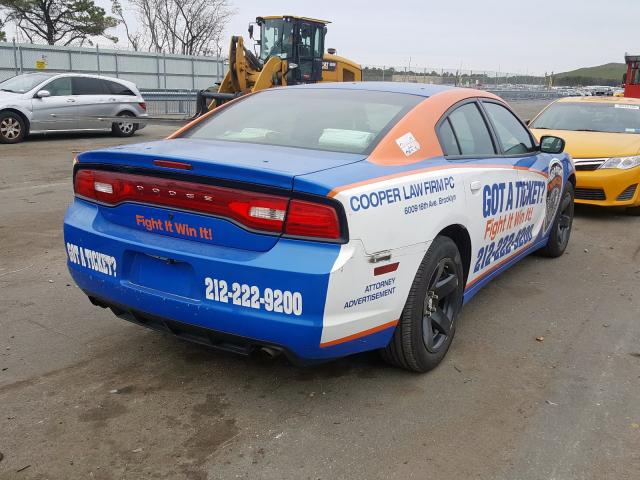 2C3CDXAT6EH357709 - 2014 DODGE CHARGER POLICE  photo 4