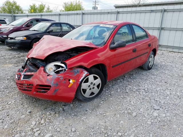 1B3ES26C04D590231 - 2004 DODGE NEON BASE  photo 2