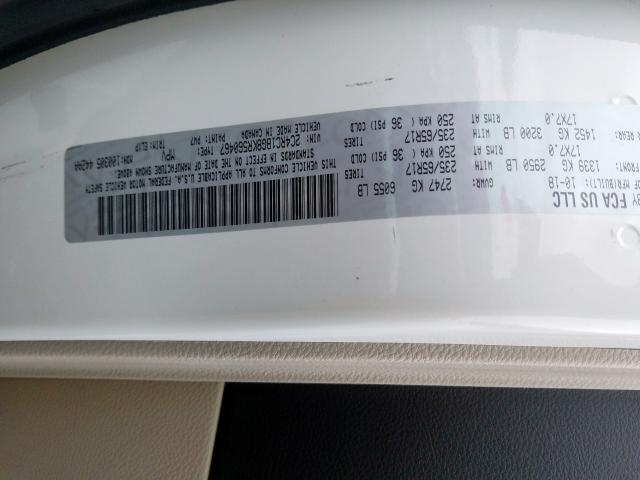 2C4RC1BG8KR560467 - 2019 CHRYSLER PACIFICA TOURING L  照片 10