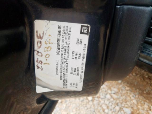 2G1WX15K529255296 - 2002 CHEVROLET MONTE CARLO SS  照片 10