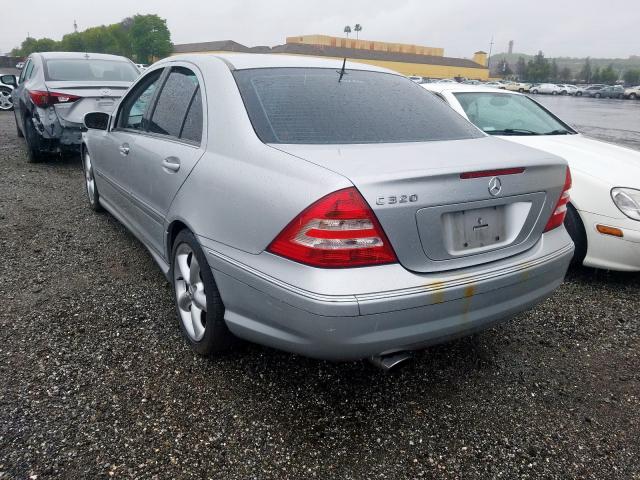 WDBRF40JX5F677887 - 2005 MERCEDES-BENZ C 230K SPORT SEDAN  photo 3