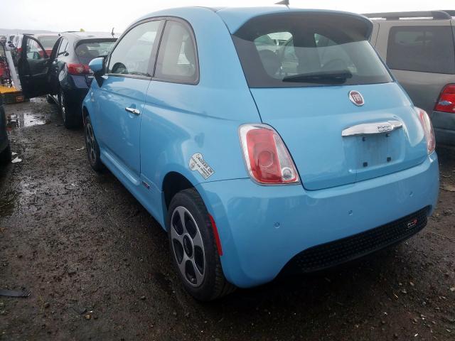 3C3CFFGE2HT550500 - 2017 FIAT 500 ELECTRIC  photo 3