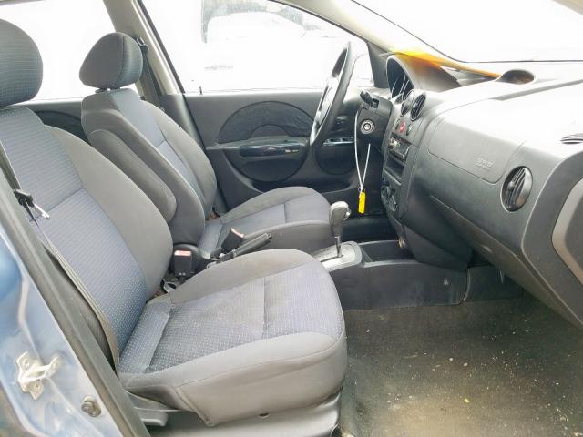 KL1TD66638B089599 - 2008 CHEVROLET AVEO BASE  photo 5