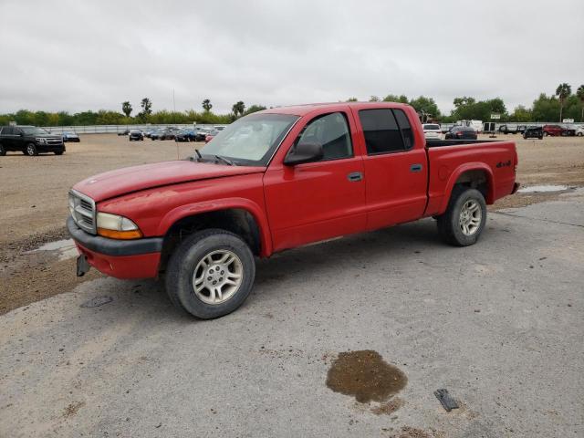 1D7HG38NX4S525034 - 2004 DODGE DAKOTA QUAD SPORT RED photo 1