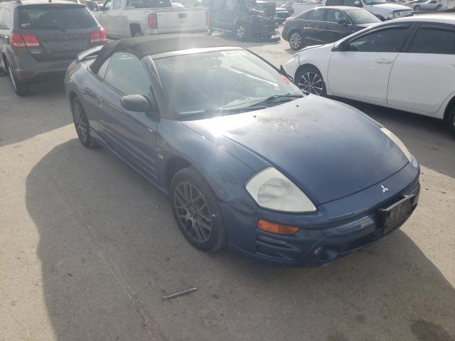 4A3AE75H93E016599 - 2003 MITSUBISHI ECLIPSE SPYDER GTS BLUE photo 1