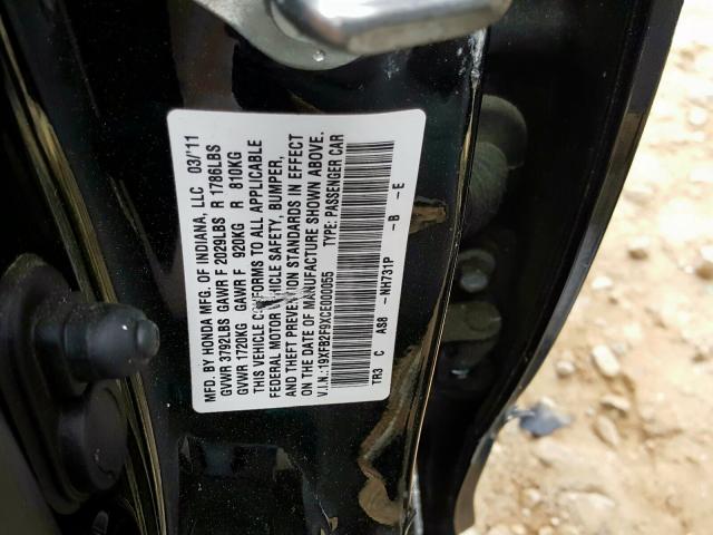 19XFB2F9XCE000055 - 2012 HONDA CIVIC EXL  照片 10