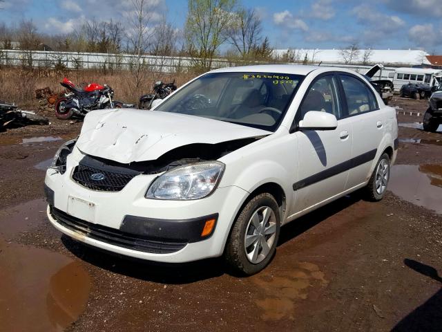 KNADE123476278629 - 2007 KIA RIO BASE  photo 2