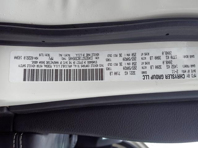 1D4SE5GT1BC595405 - 2011 DODGE DURANGO CITADEL  photo 10