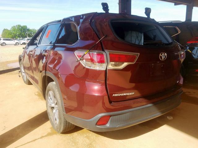 5TDZKRFH1ES011600 - 2014 TOYOTA HIGHLANDER LE  photo 3