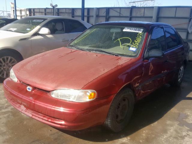 1Y1SK5289YZ407661 - 2000 CHEVROLET GEO PRIZM BASE  照片 2