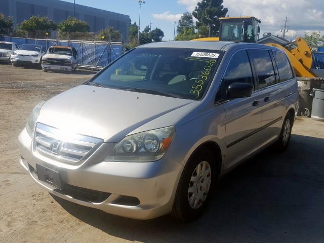 5FNRL38206B029398 - 2006 HONDA ODYSSEY LX  photo 2