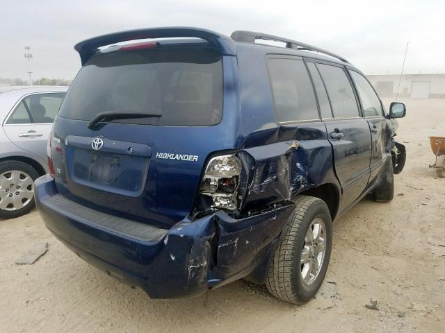 JTEDP21A640019329 - 2004 TOYOTA HIGHLANDER BASE  photo 4
