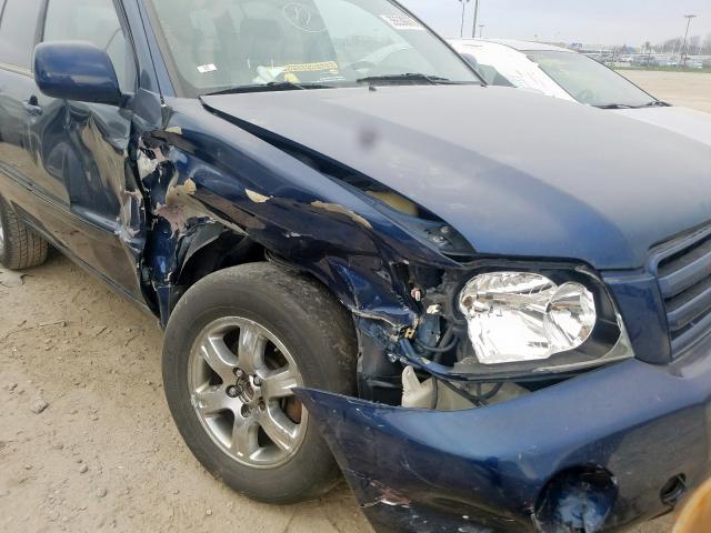 JTEDP21A640019329 - 2004 TOYOTA HIGHLANDER BASE  photo 9