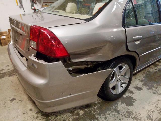 2HGES26725H527543 - 2005 HONDA CIVIC EX  photo 9