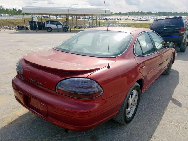 1G2WJ52K8VF217002 - 1997 PONTIAC GRAND PRIX SE RED photo 4