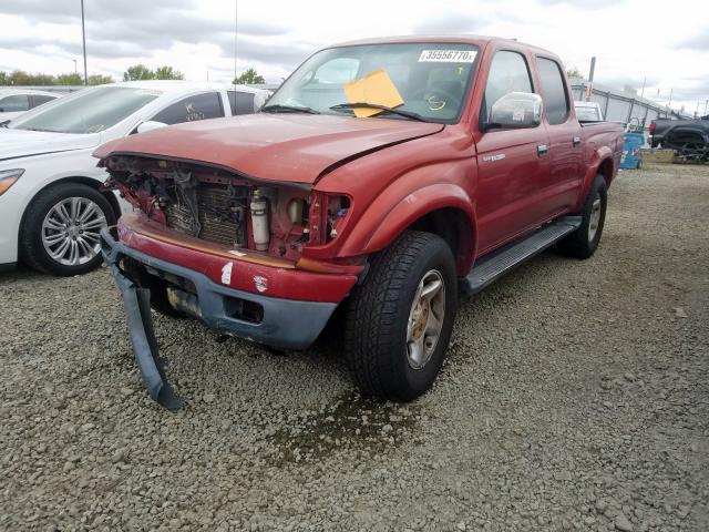 5TEHN72NX2Z065155 - 2002 TOYOTA TACOMA DOUBLE CAB  照片 2