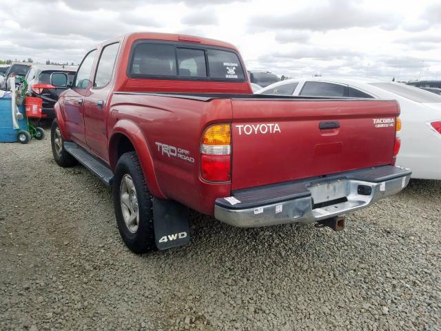 5TEHN72NX2Z065155 - 2002 TOYOTA TACOMA DOUBLE CAB  照片 3