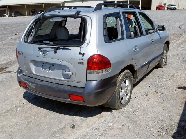 KM8SC73E55U027142 - 2005 HYUNDAI SANTA FE GLS  photo 4