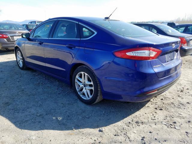 3FA6P0HD7GR260425 - 2016 FORD FUSION SE  photo 3