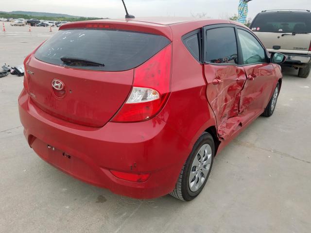 KMHCT5AE5HU342913 - 2017 HYUNDAI ACCENT SE  photo 4