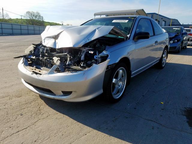 1HGEM22125L070277 - 2005 HONDA CIVIC DX VP  photo 2