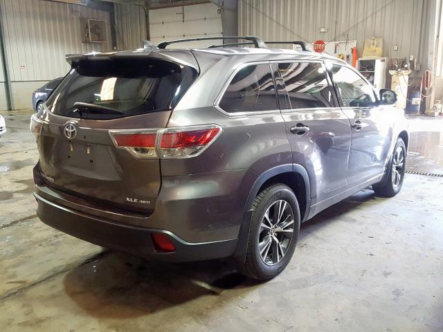 5TDJKRFHXGS235934 - 2016 TOYOTA HIGHLANDER XLE  ფოტო 4