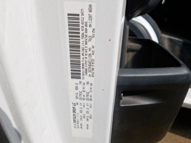 3C6TRVBG4EE111294 - 2014 RAM PROMASTER 1500 1500 HIGH  photo 10