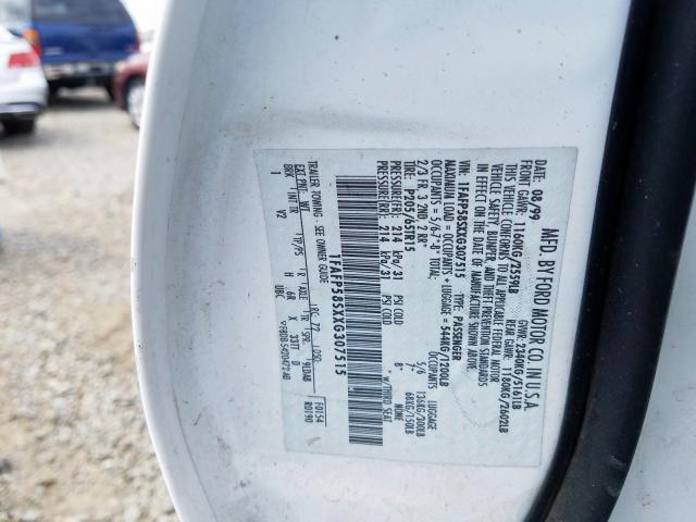 1FAFP58SXXG307515 - 1999 FORD TAURUS SE COMFORT  photo 10