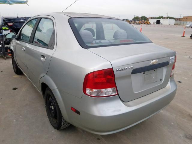 KL1TD52615B333536 - 2005 CHEVROLET AVEO BASE  фото 3