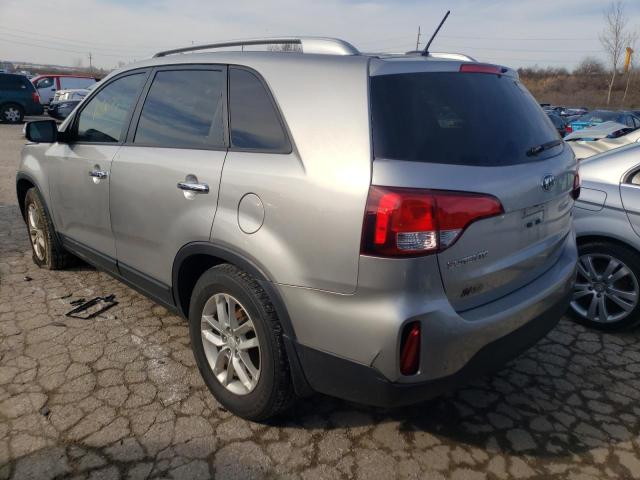 5XYKT4A6XFG647258 - 2015 KIA SORENTO LX SILVER photo 3